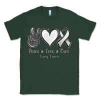 Sports Green Peace Love Cure Lung Cancer Classic Tee - Jasminsmagicworld