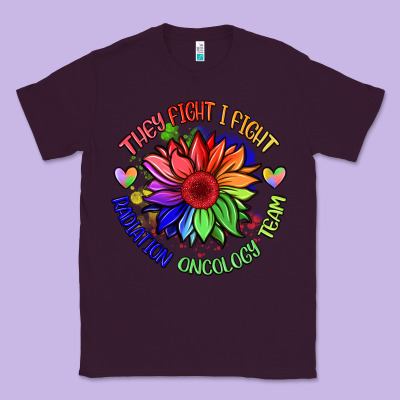 Oncology Team Sunflower Malia Classic Tee Designed By Barkaloodesign