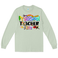 Matcha Preschool Teacher Life Long Sleeve Tee - LillyAllenDesigns