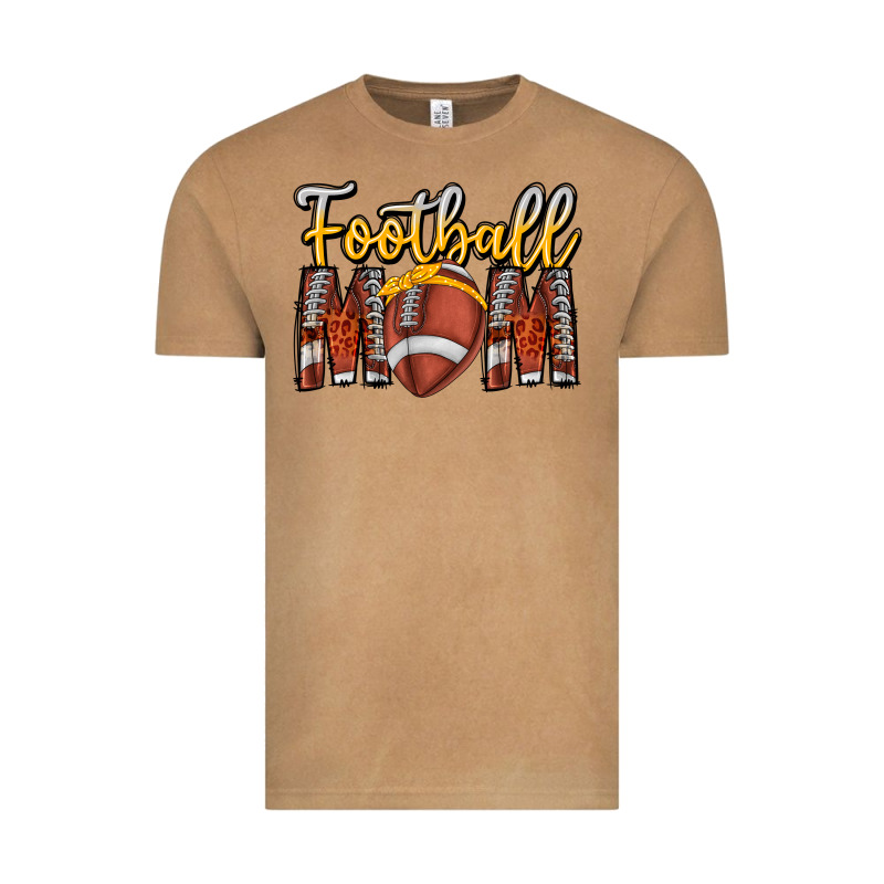 Football Mom Vintage Tee by CowhideDigitalArt | Teevron