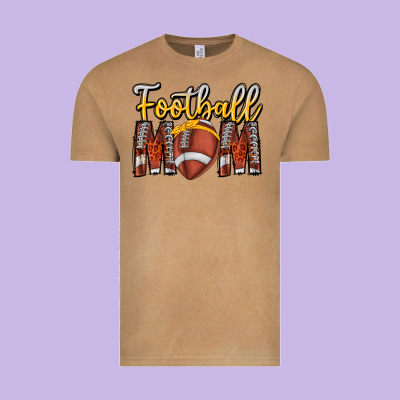 Football Mom Vintage Tee Designed By Cowhidedigitalart