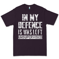Plum in my defence i was left unsupervised Premium Tee - artisFamous