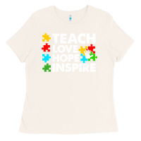 Bone Teach Love Hope Inspire Ladies Tee - CowhideDigitalArt