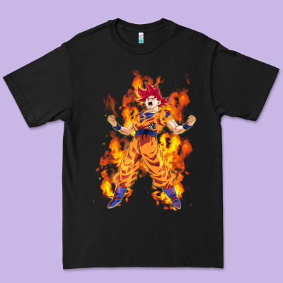 Goku Super Sayan Premium Tee Designed By Artisfamous