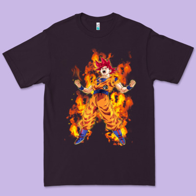 Goku Super Sayan Premium Tee Designed By Artisfamous