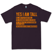 Plum yes i am tall Premium Tee - artisFamous