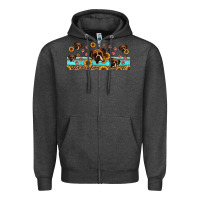 Charcoal Heather western boxer dogs Zipper Hoodie - Jasminsmagicworld