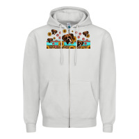 Dove Grey western boxer dogs Zipper Hoodie - Jasminsmagicworld