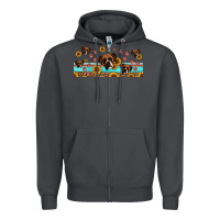 Smoke western boxer dogs Zipper Hoodie - Jasminsmagicworld