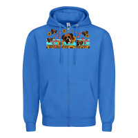 True Royal western boxer dogs Zipper Hoodie - Jasminsmagicworld