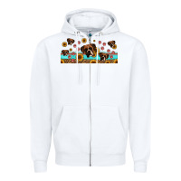 White western boxer dogs Zipper Hoodie - Jasminsmagicworld