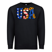 Black usa western font Premium Sweatshirt - Jasminsmagicworld