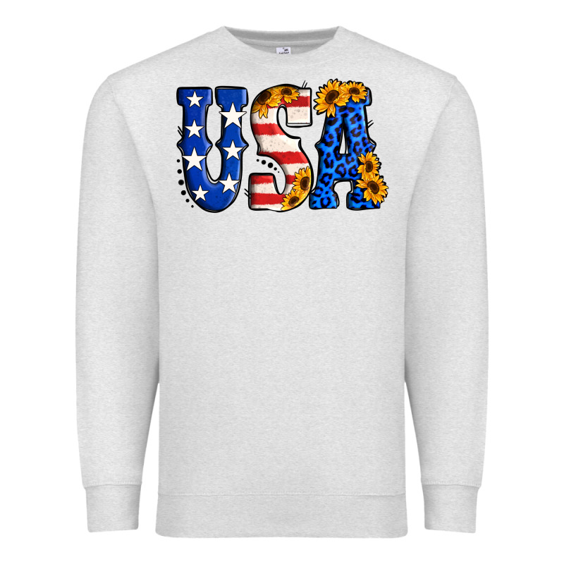 Usa Western Font Premium Sweatshirt by Jasminsmagicworld | Teevron