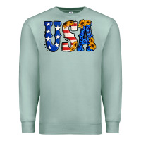 Seafoam usa western font Premium Sweatshirt - Jasminsmagicworld