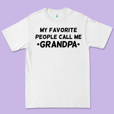 My Favorite People Call Me Grandpa Black Premium Tee Designed By Artisfamous