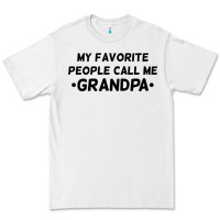 White my favorite people call me grandpa black Premium Tee - artisFamous