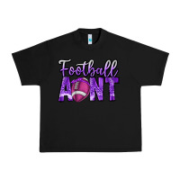 Black football aunt Urban Heavy Tee - CowhideDigitalArt