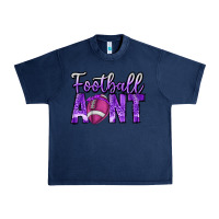 Navy football aunt Urban Heavy Tee - CowhideDigitalArt