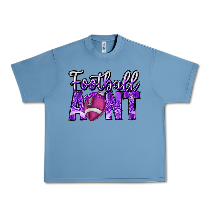 Football Aunt Urban Heavy Tee by CowhideDigitalArt | Teevron