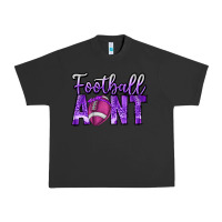 Pigment Black football aunt Urban Heavy Tee - CowhideDigitalArt