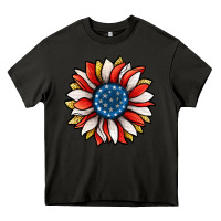 Asphalt Patriotic Sunflower Heavy Core Tee - Jasminsmagicworld