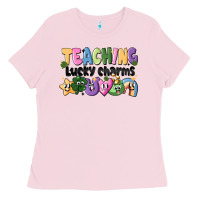 Bubblegum Pink Teaching Lucky Charms Ladies Tee - CowhideDigitalArt