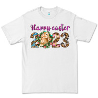 White Happy Easter 2023 Premium Tee - BundleAndBundleShop