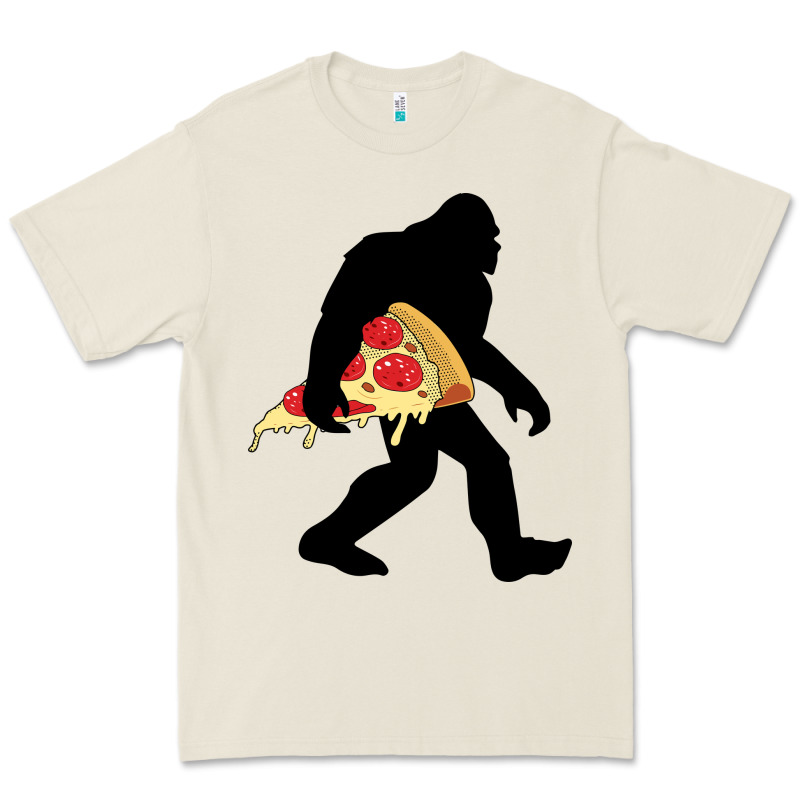 Bigfoot Carrying Pizza Premium Tee by artisFamous | Teevron