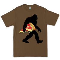Cacao bigfoot carrying pizza Premium Tee - artisFamous