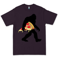 Plum bigfoot carrying pizza Premium Tee - artisFamous