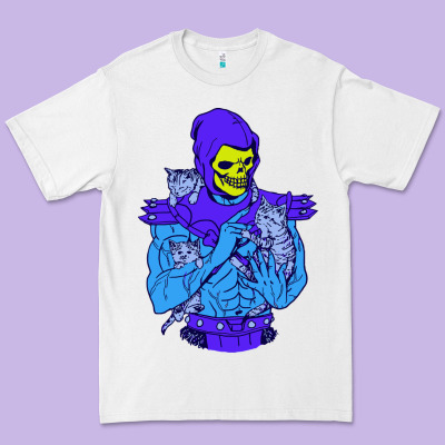 Skeletor's Cat Premium Scoop Csic Las Premium Tee Designed By Artisfamous