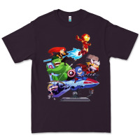 Plum superheroes Premium Tee - artisFamous