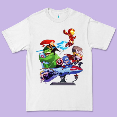 Superheroes Premium Tee Designed By Artisfamous