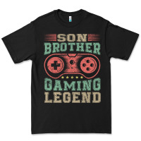 Black SON BROTHER GAMING LEGEND Premium Tee - artisFamous
