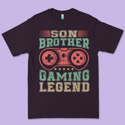 Son Brother Gaming Legend Premium Tee Designed By Artisfamous