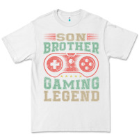 White SON BROTHER GAMING LEGEND Premium Tee - artisFamous