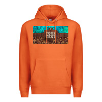 Carrot preview custom name turquoise stone leopard bull skull license plate Premium Hoodie - Artiststas