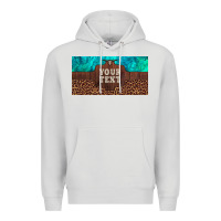 Dove Grey preview custom name turquoise stone leopard bull skull license plate Premium Hoodie - Artiststas