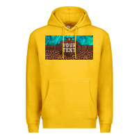 Lemon preview custom name turquoise stone leopard bull skull license plate Premium Hoodie - Artiststas