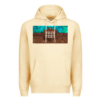 Pina Colada preview custom name turquoise stone leopard bull skull license plate Premium Hoodie - Artiststas