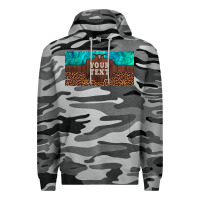 Slate Camo preview custom name turquoise stone leopard bull skull license plate Premium Hoodie - Artiststas