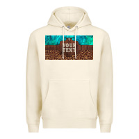 Tofu preview custom name turquoise stone leopard bull skull license plate Premium Hoodie - Artiststas