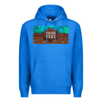 True Royal preview custom name turquoise stone leopard bull skull license plate Premium Hoodie - Artiststas