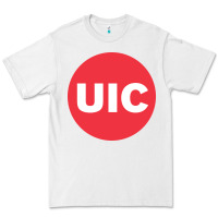 White UIC College Premium Tee - artisFamous