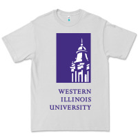 Dove Grey Western Illinois College Premium Tee - artisFamous