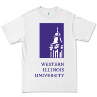 White Western Illinois College Premium Tee - artisFamous