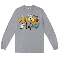 Heather Grey Principal Life Long Sleeve Tee - LillyAllenDesigns