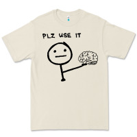 Bone Plz Use It Text Graphic Premium Tee - artisFamous