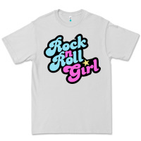 Dove Grey rock n roll girl Premium Tee - artisFamous