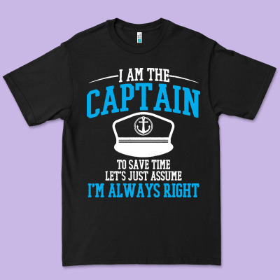Captain Funny Boating Sailing Premium Tee Designed By Artisfamous